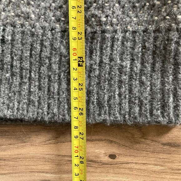 Repeat Luxury Norweigan Intarsia Cardigan Women 38 / S Gray Lagenlook Geometric - Picture 11 of 11